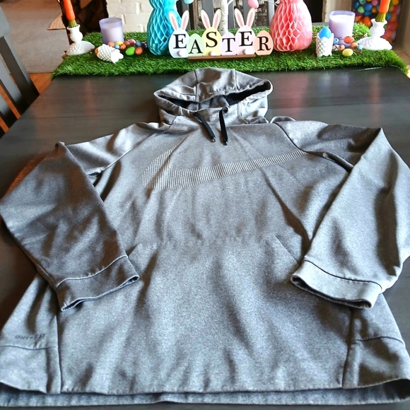 Mens Nike Dri Fit  Gray Hoodie Nwot Size M - Picture 1 of 5